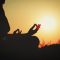 iStock-846322660 Silhouette of a person meditating on sunset - Haven Yoga & Meditation Murarrie and Brisbane