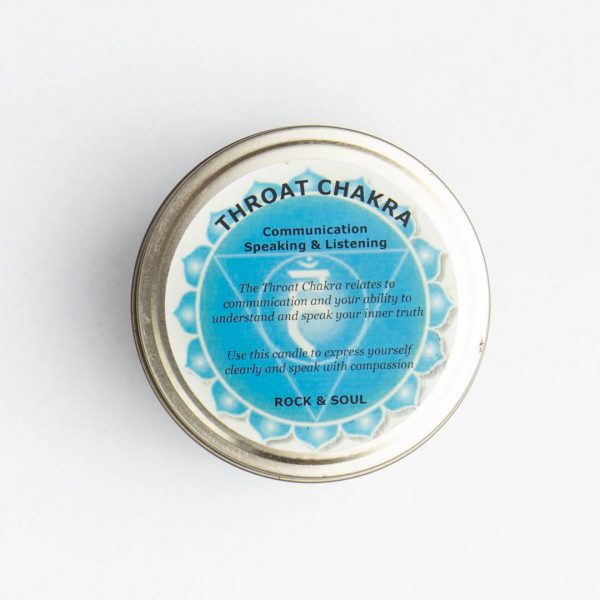 Throat Chakra Candle Closed - Haven Yoga and Meditation