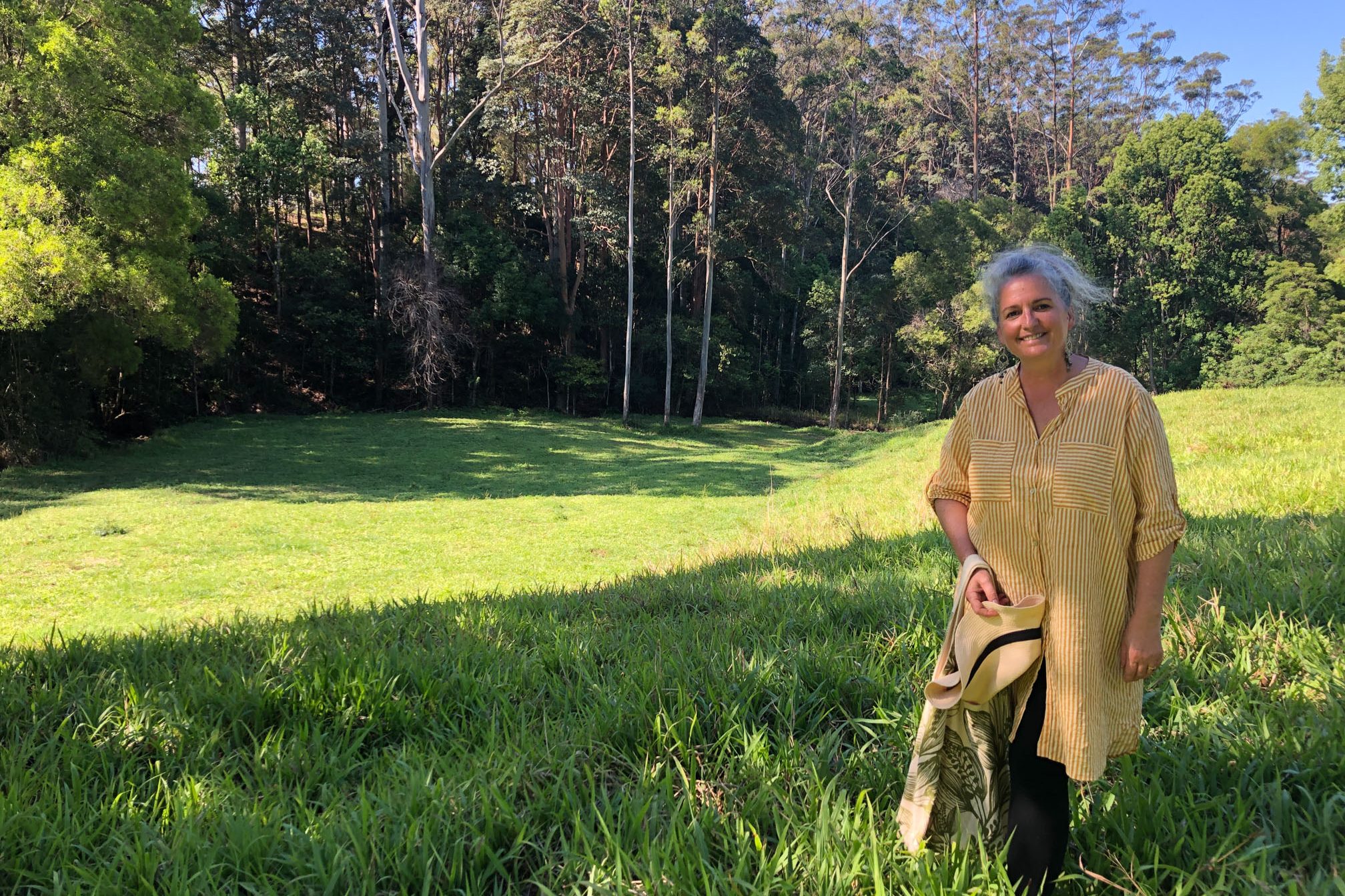 Mt Burrell Private Wellness Retreat 7 Woman on a grassy field | Wellness Retreat Image Haven Yoga & Meditation