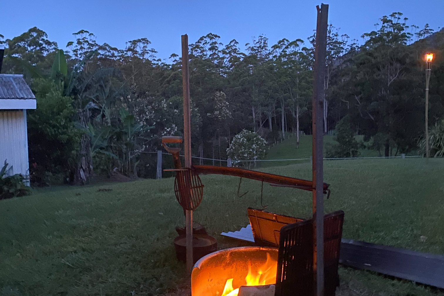 Private Mountain Retreat 4 Campfire at night | Wellness Retreat Image Haven Yoga & Meditation