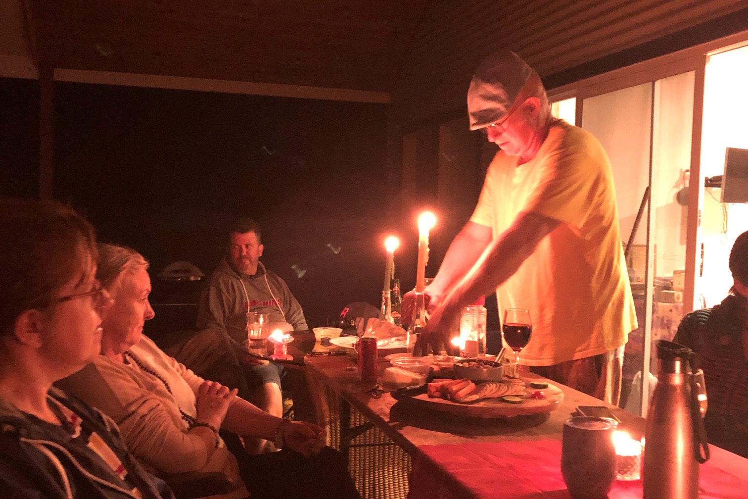 Mt Burrell Private Wellness Retreat 34 Group of people gathering for dinner | Wellness Retreat Image Haven Yoga & Meditation