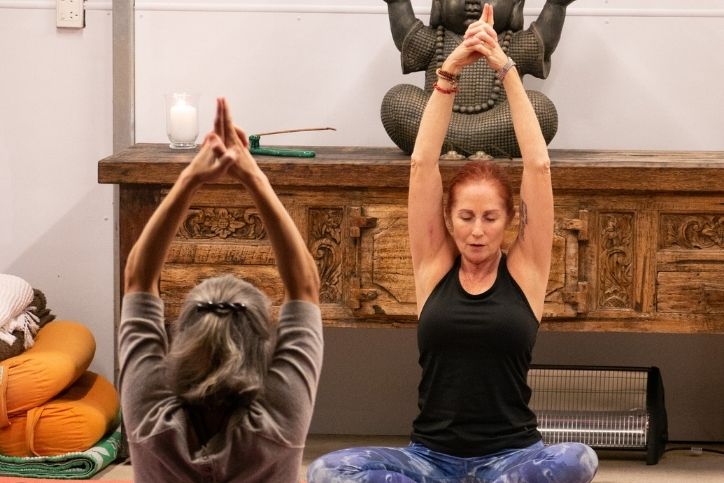 Jane Toohey in a yoga class session - Private Yoga Classes Brisbane image