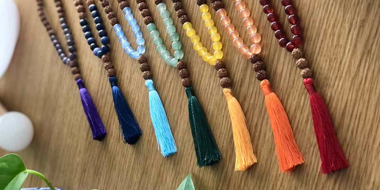 mala-beads-meditation Mala Beads in different colors - Incorporate Mala Beads in Meditation - Haven Yoga and Meditation Blog Image