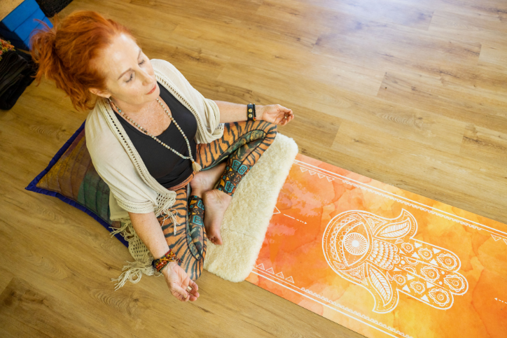 Jane Toohey meditating - Haven Yoga and meditation
